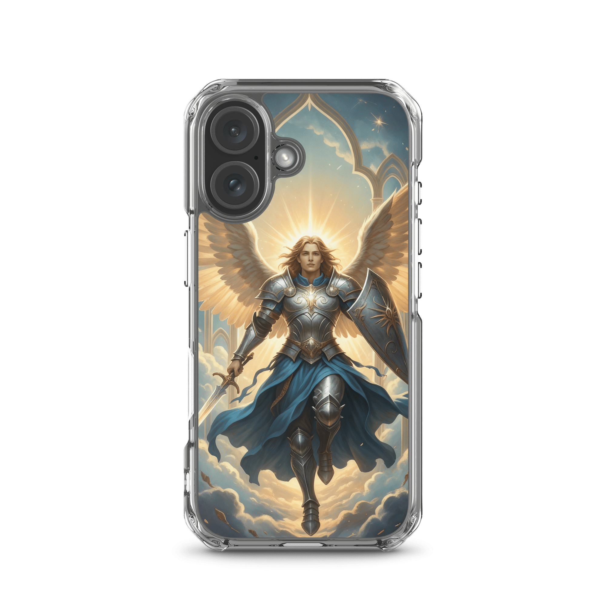 Archangel Michael MagSafe Clear iPhone Case - Image 5