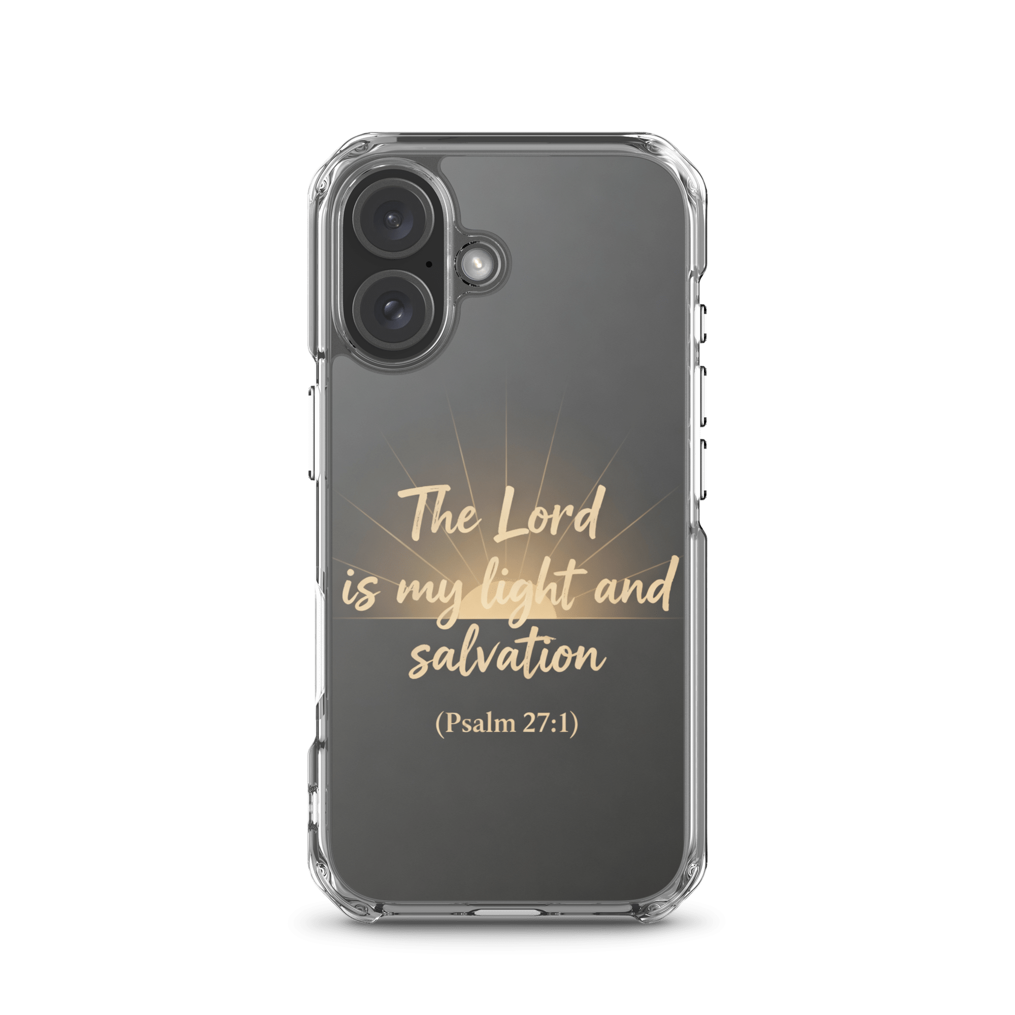 The Lord is My Light and Salvation MagSafe Clear iPhone Case - Image 5
