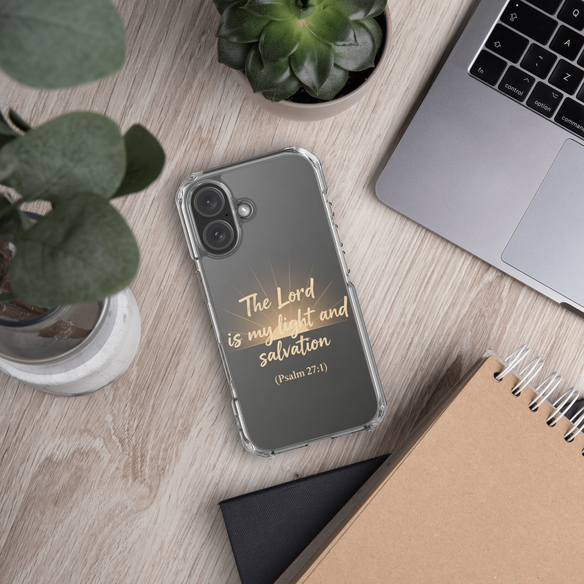 The Lord is My Light and Salvation MagSafe Clear iPhone Case - Image 10