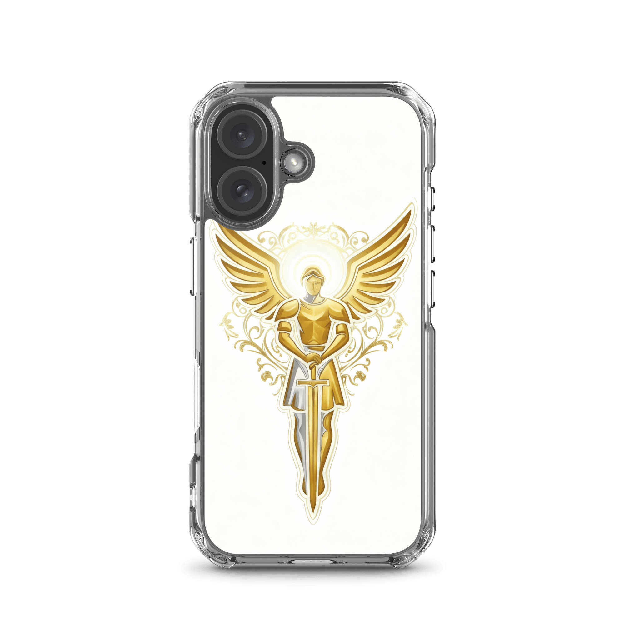 Golden Angel MagSafe Clear iPhone Case - Image 5