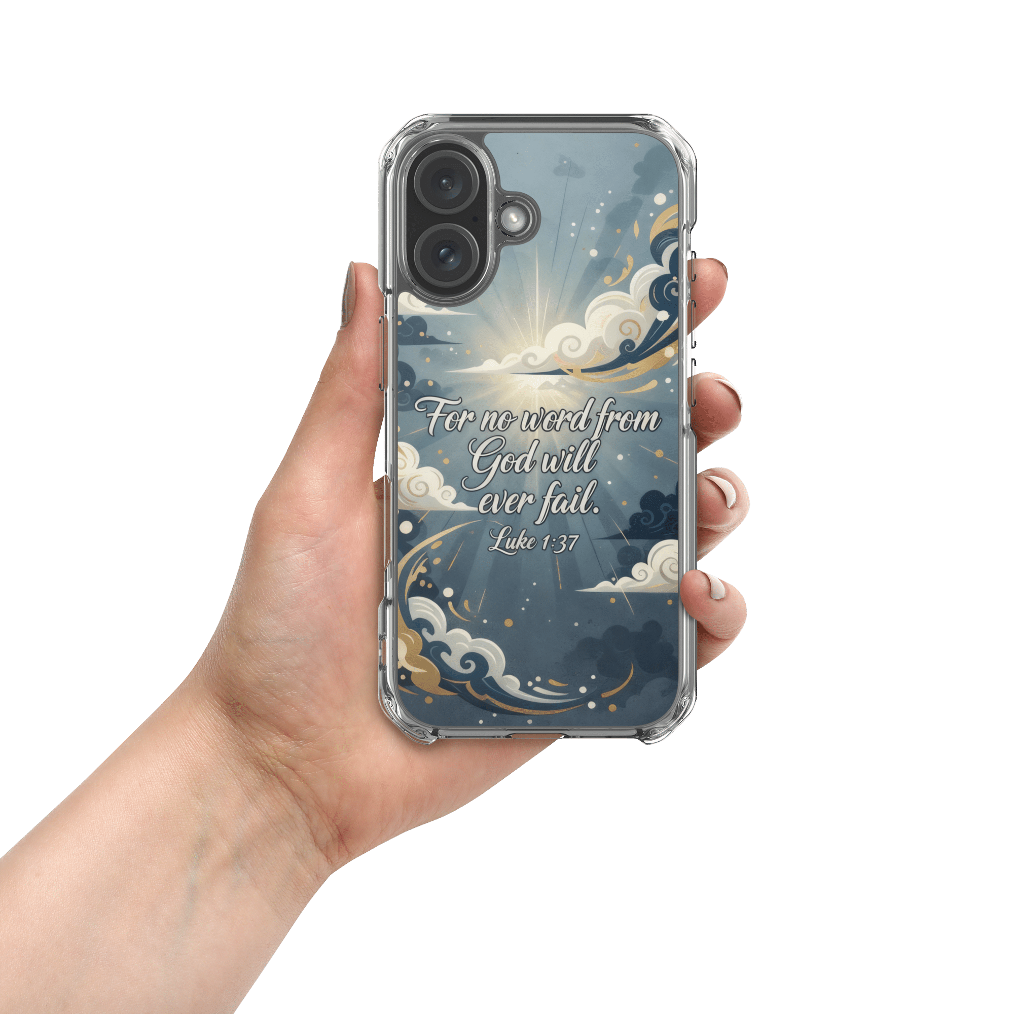 All Things Are Possible With God MagSafe Clear iPhone Case - Image 11