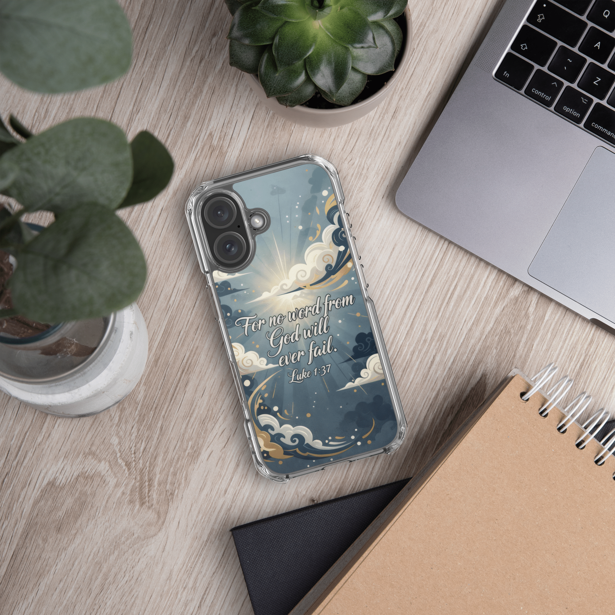 All Things Are Possible With God MagSafe Clear iPhone Case - Image 10