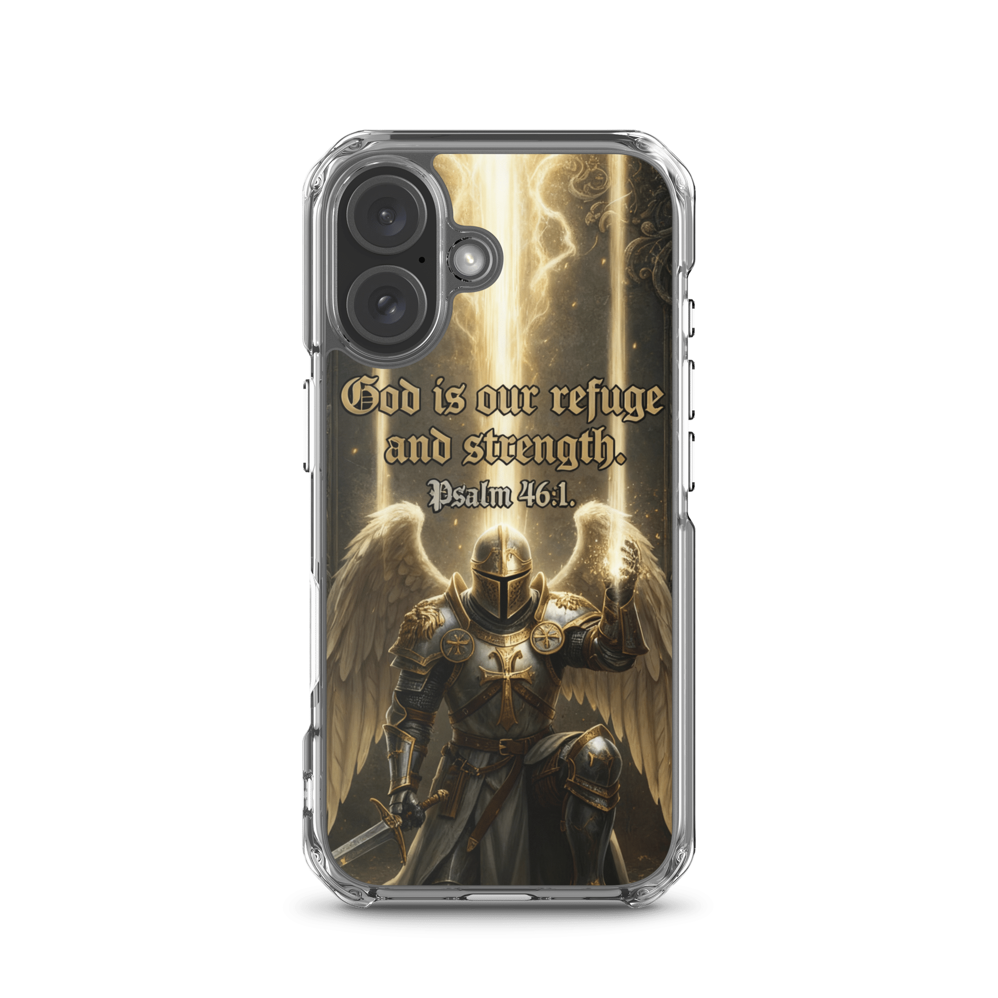 God Is Our Refuge MagSafe Clear iPhone Case - Image 5