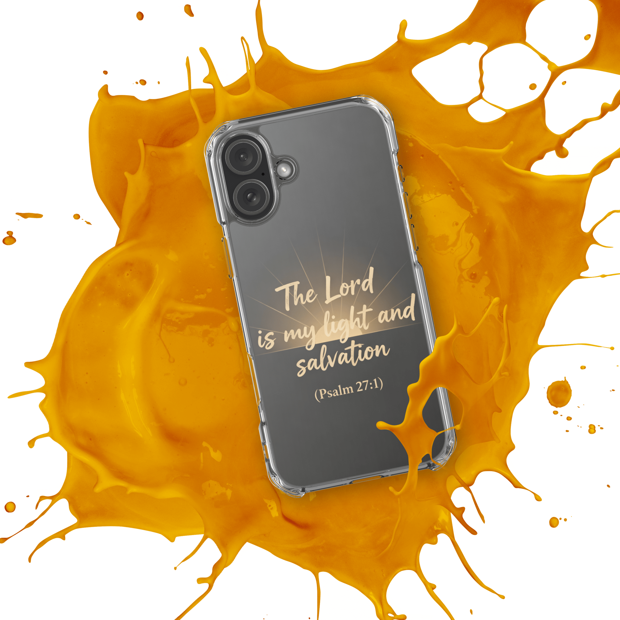 The Lord is My Light and Salvation MagSafe Clear iPhone Case - Image 11