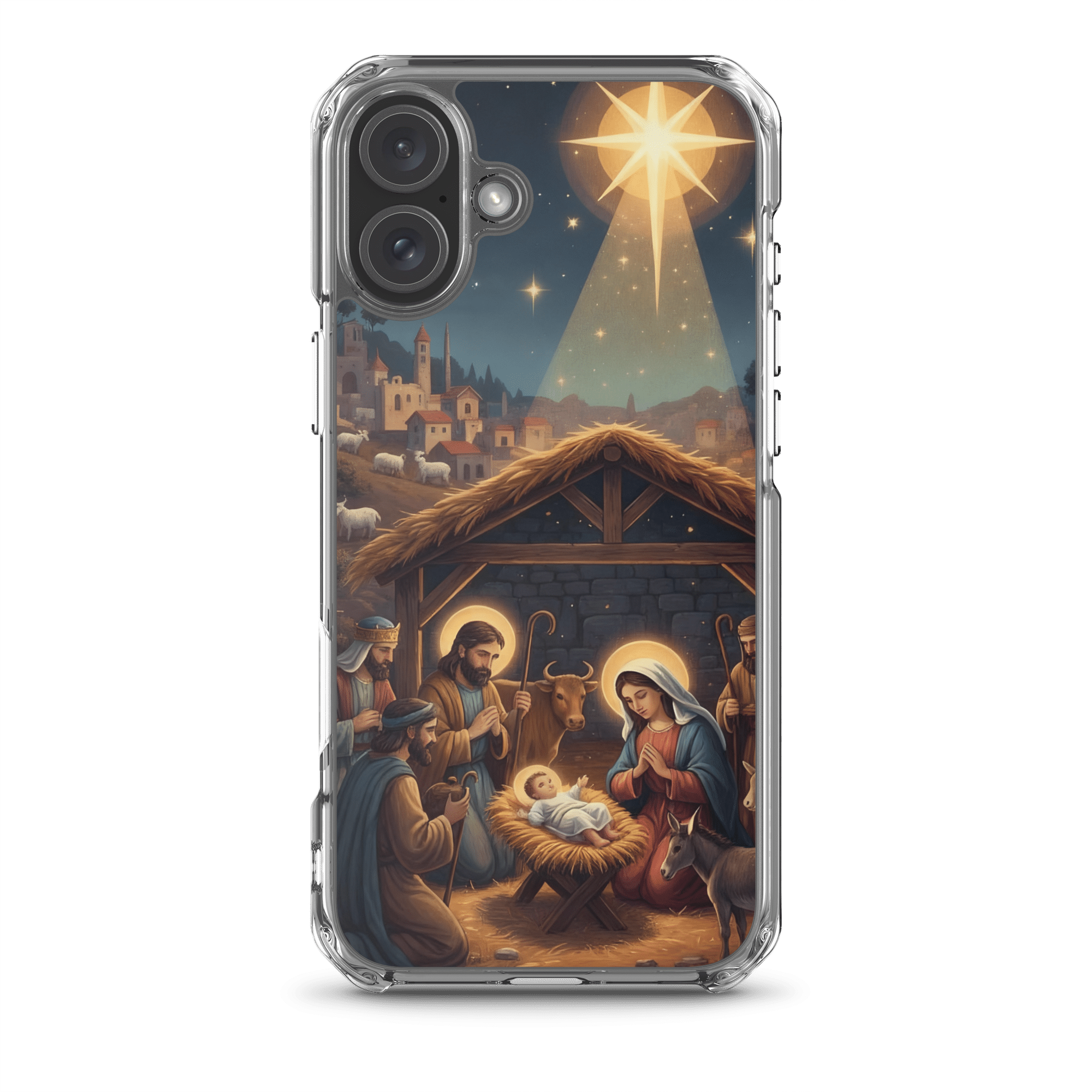 Nativity of Jesus Christmas Bethlehem Star MagSafe Clear iPhone Case - Image 8