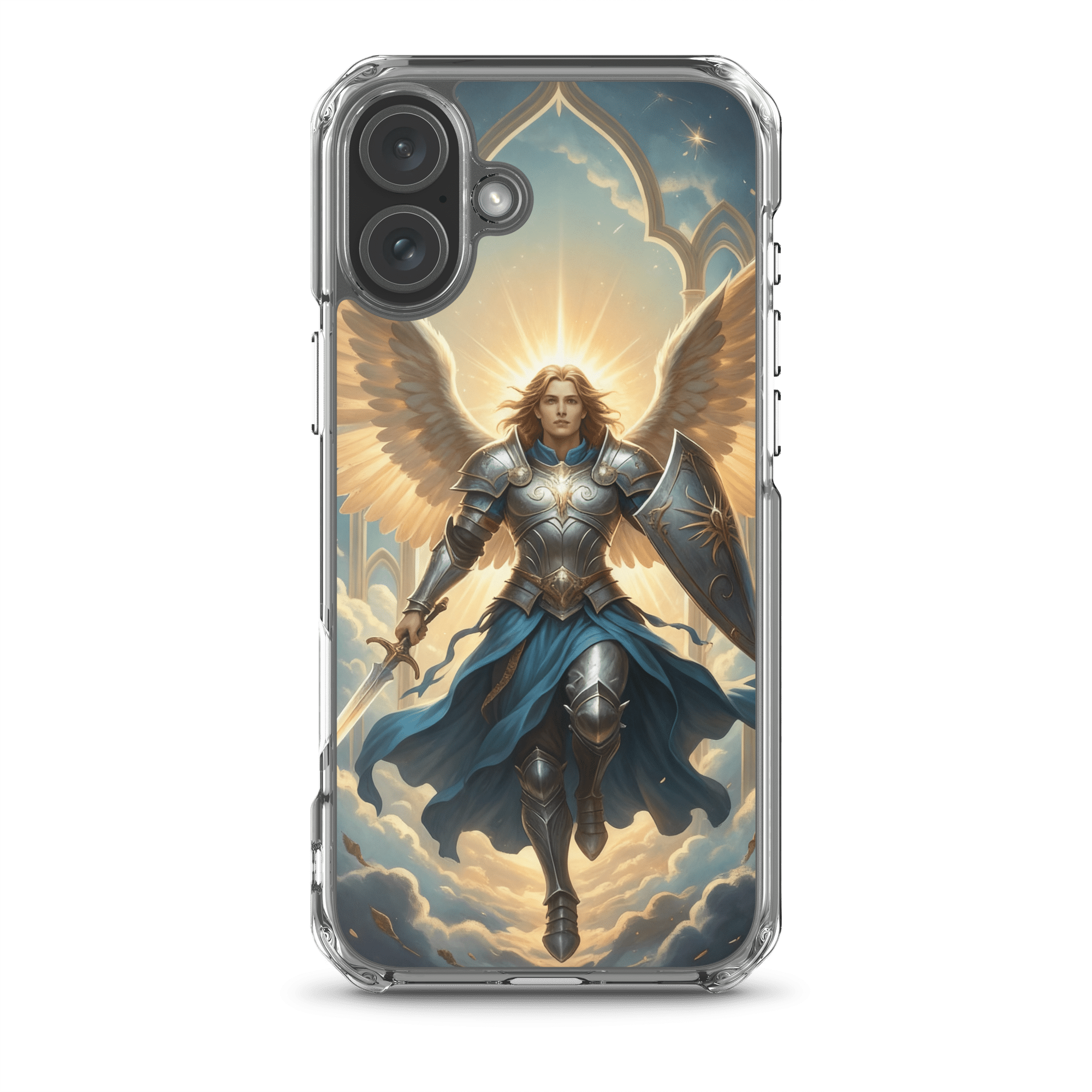 Archangel Michael MagSafe Clear iPhone Case - Image 8