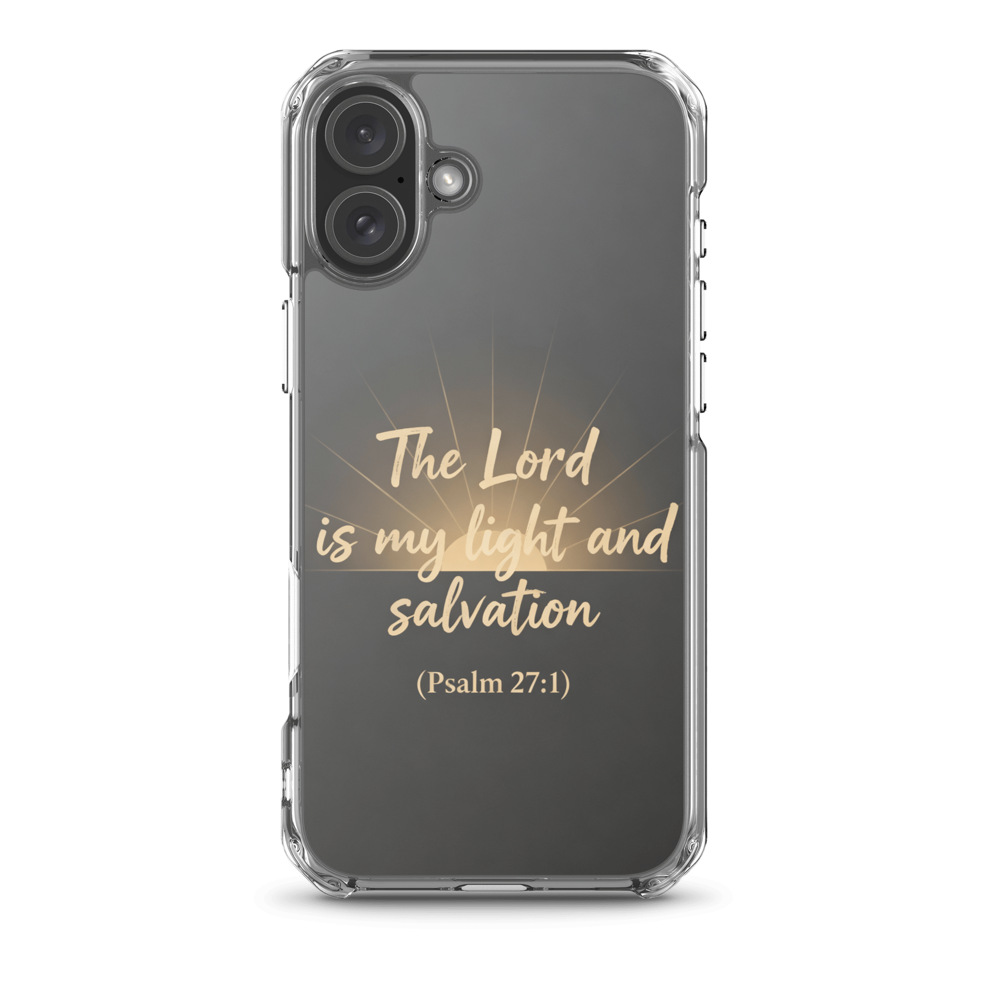 The Lord is My Light and Salvation MagSafe Clear iPhone Case - Image 8