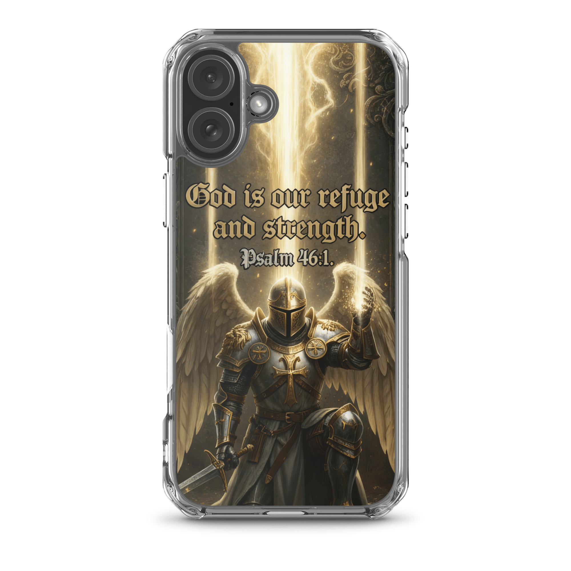God Is Our Refuge MagSafe Clear iPhone Case - Image 8