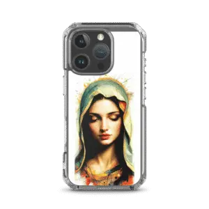 Mary of Nazareth Portrait MagSafe Clear iPhone Case