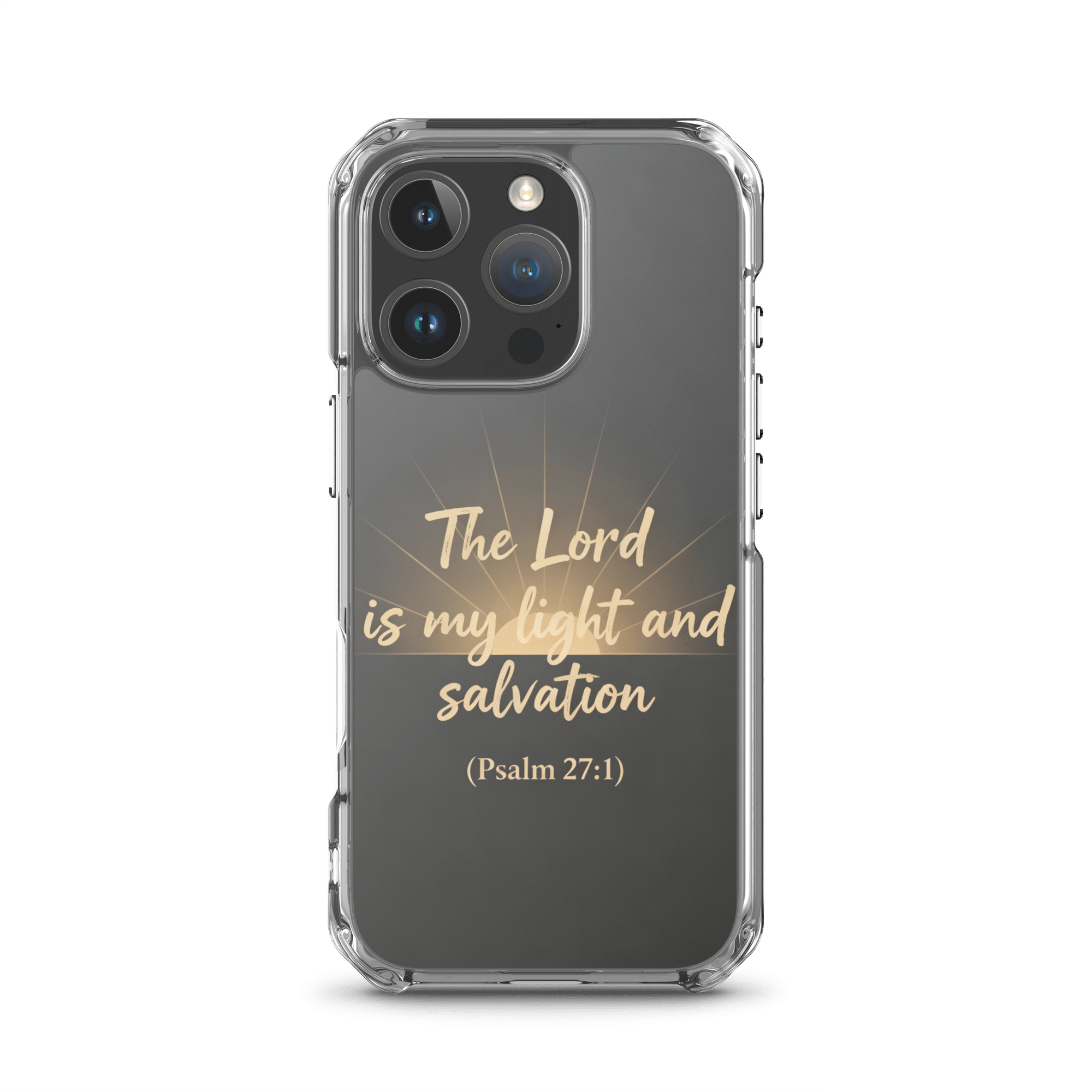 The Lord is My Light and Salvation MagSafe Clear iPhone Case - Image 6