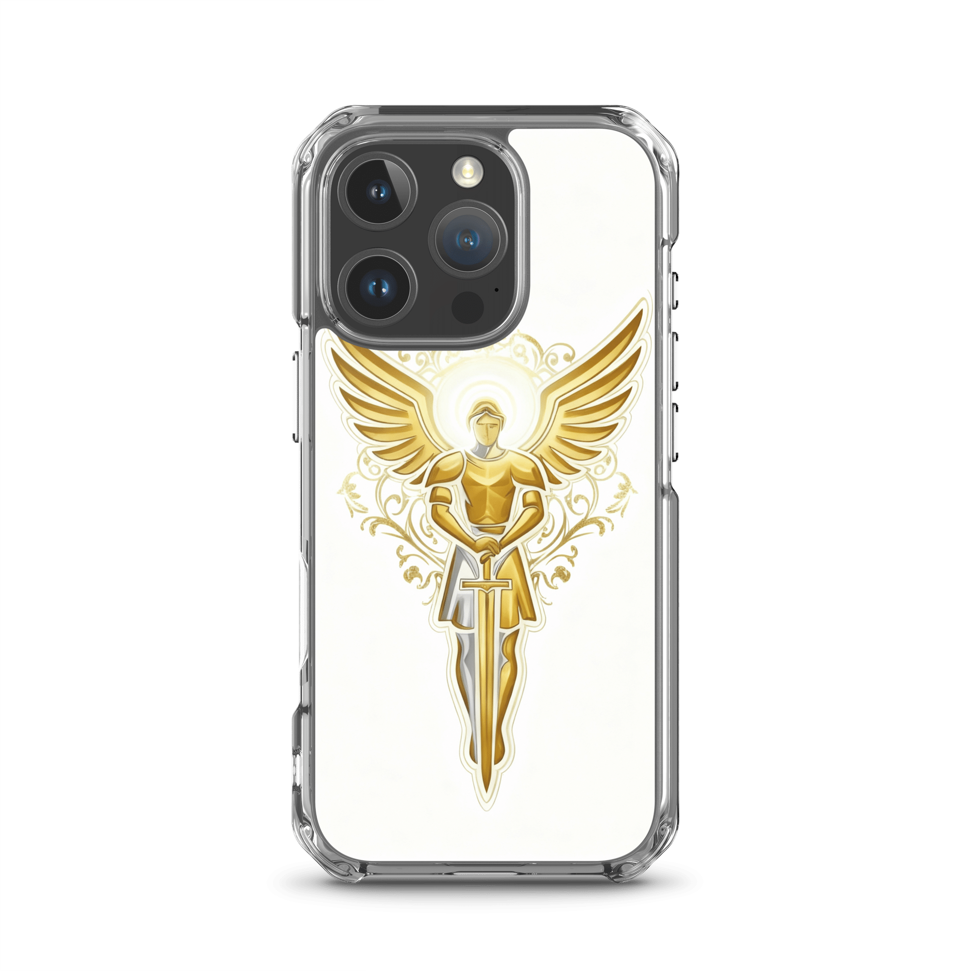 Golden Angel MagSafe Clear iPhone Case - Image 6