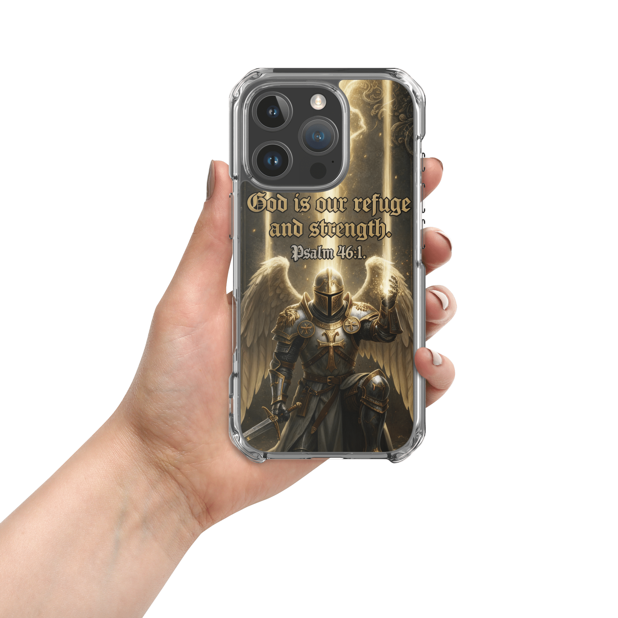 God Is Our Refuge MagSafe Clear iPhone Case - Image 12