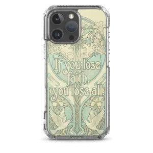 If You Lose Faith MagSafe Clear iPhone Case
