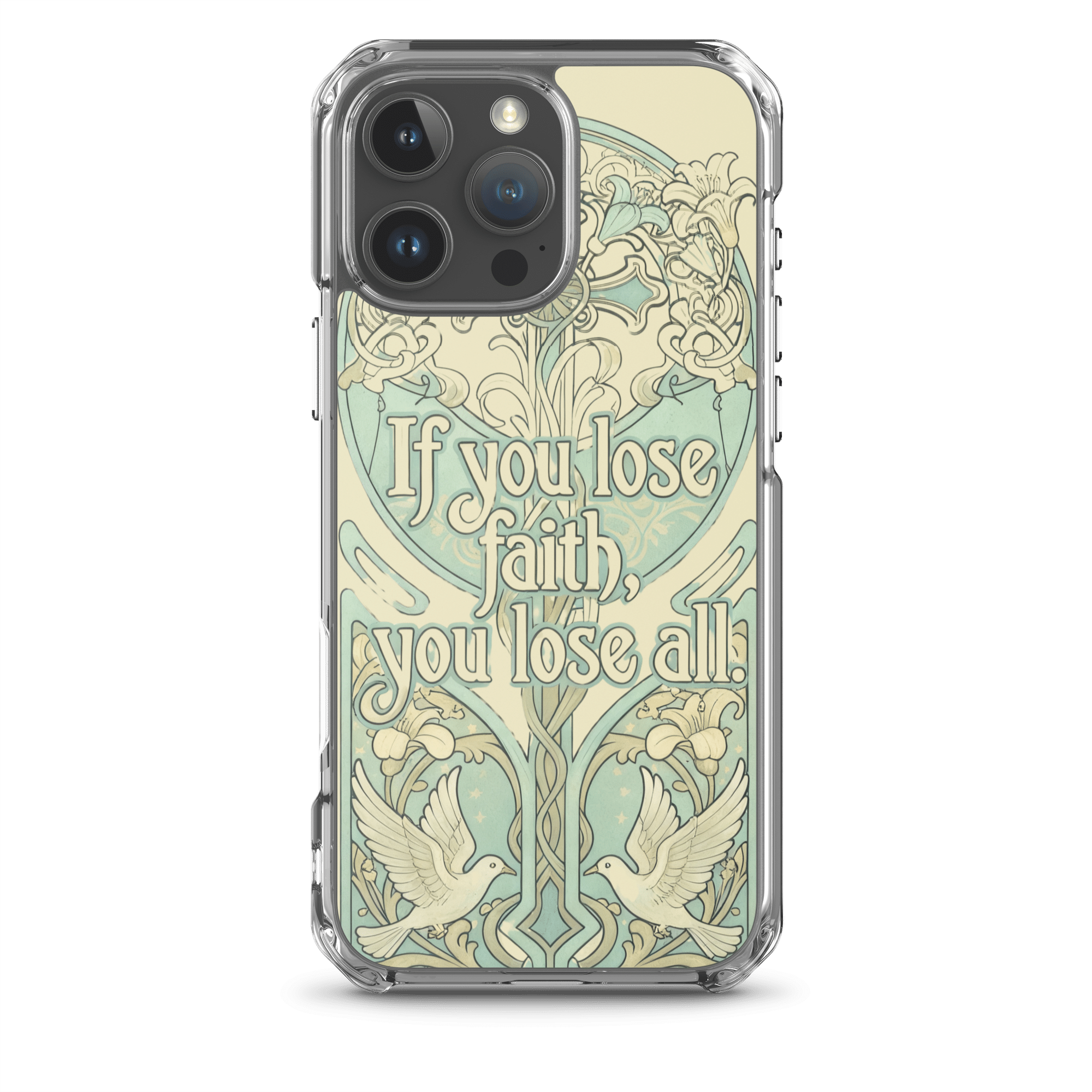 If You Lose Faith MagSafe Clear iPhone Case