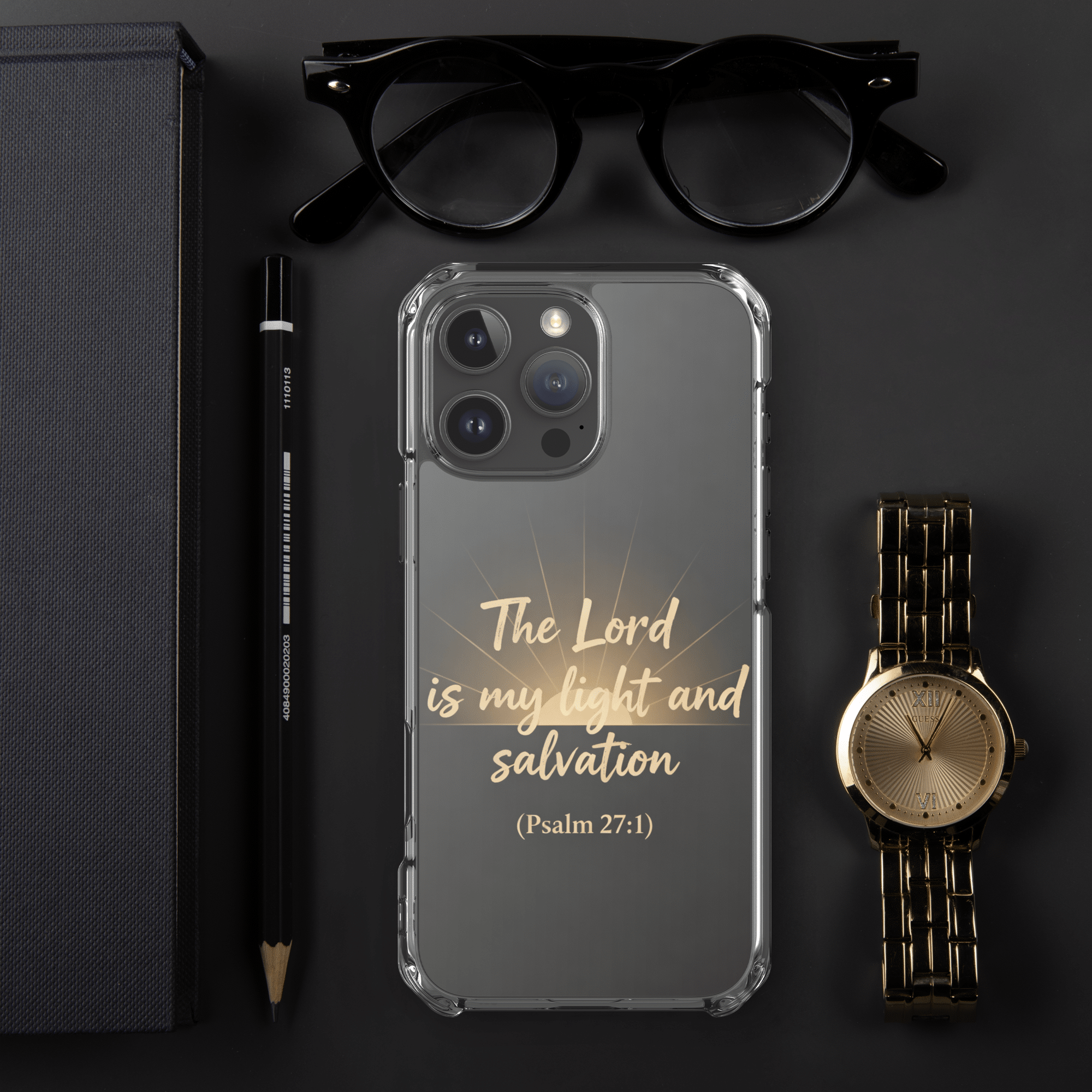 The Lord is My Light and Salvation MagSafe Clear iPhone Case - Image 12