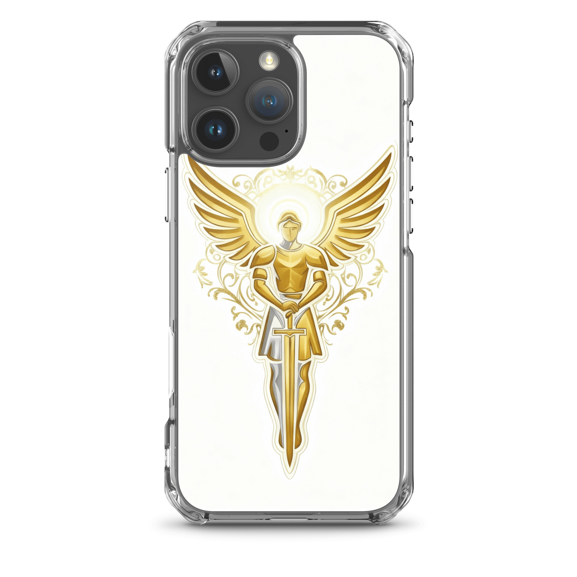 Golden Angel MagSafe Clear iPhone Case - Image 7