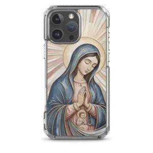 Marian Mother and Child MagSafe Clear iPhone Case