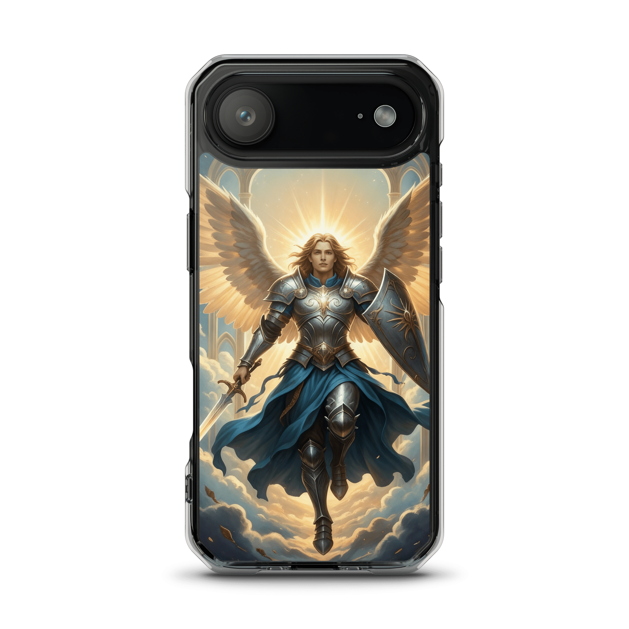 Archangel Michael MagSafe Clear iPhone Case - Image 4