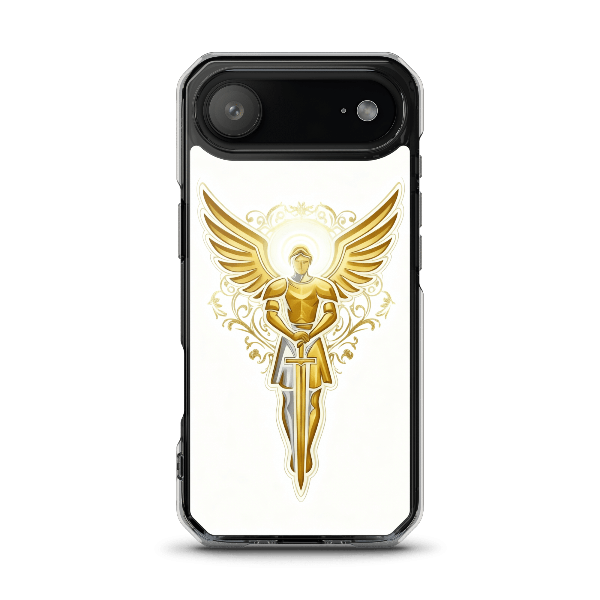 Golden Angel MagSafe Clear iPhone Case - Image 4