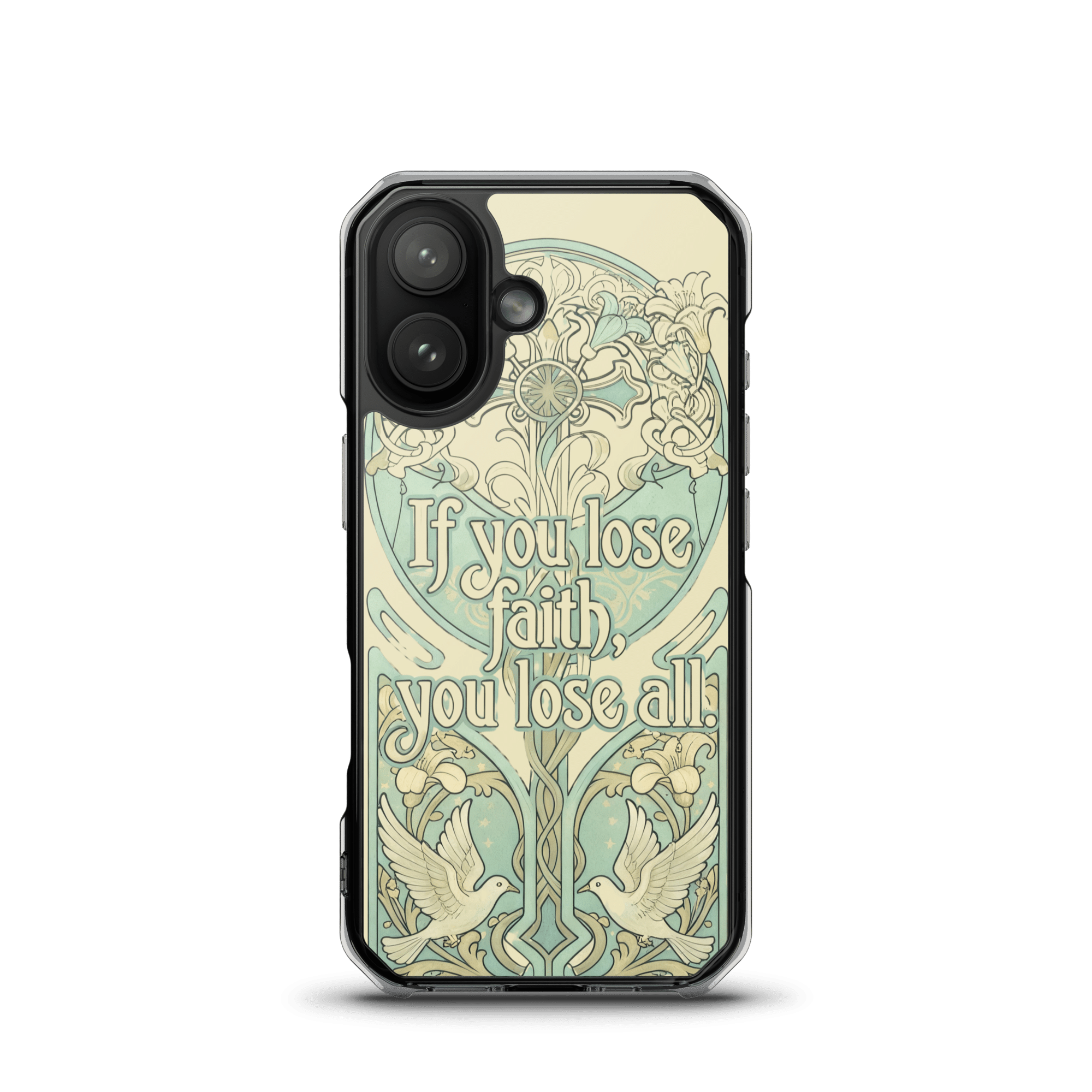 If You Lose Faith MagSafe Clear iPhone Case - Image 2