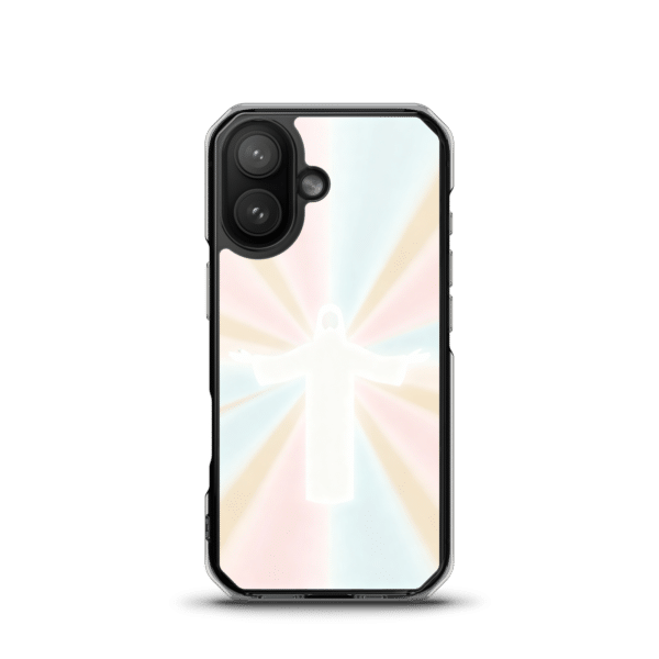 Jesus Christ with Rays of Light MagSafe Clear iPhone Case