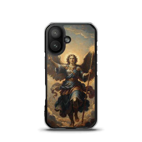 Archangel in Heaven MagSafe Clear iPhone Case