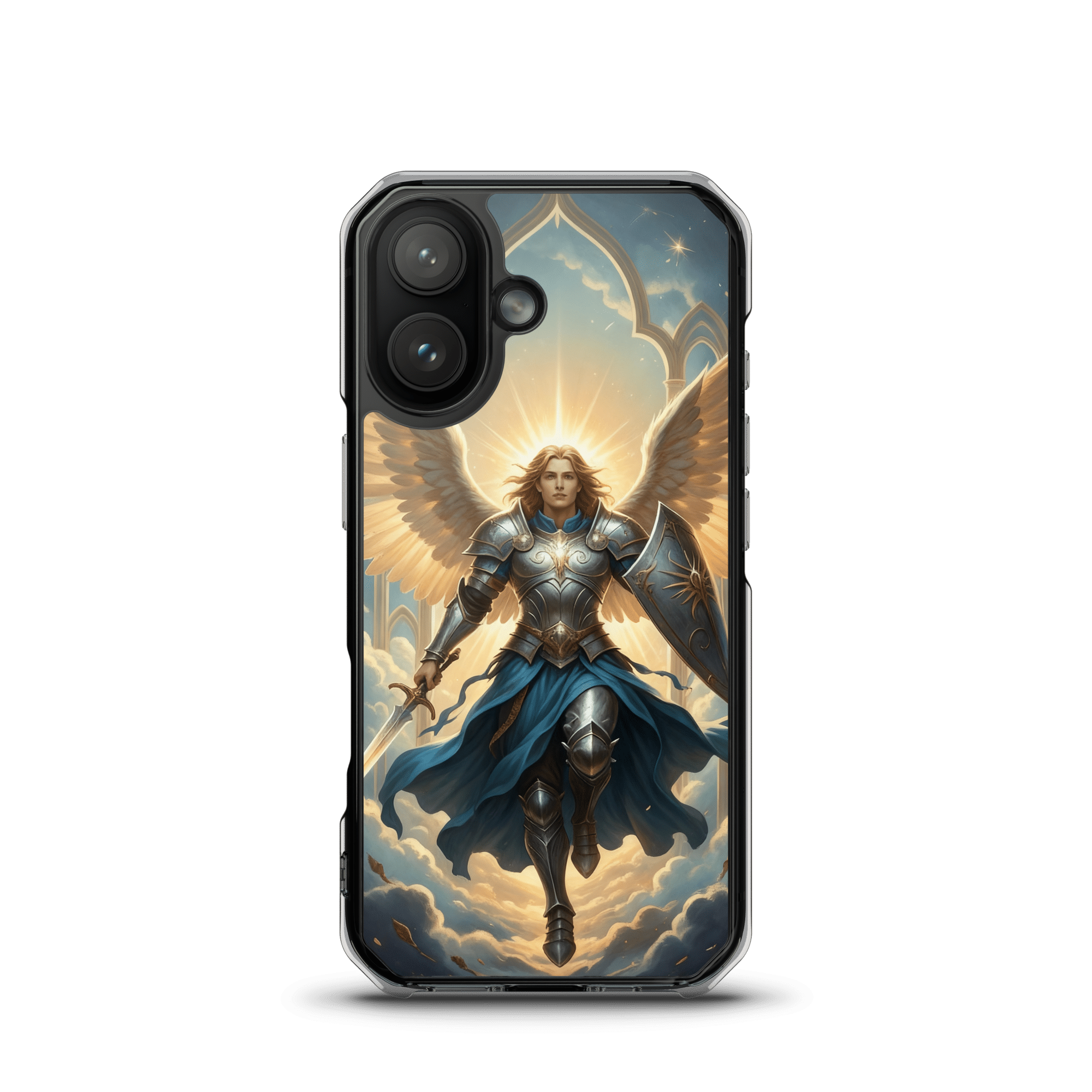 Archangel Michael MagSafe Clear iPhone Case
