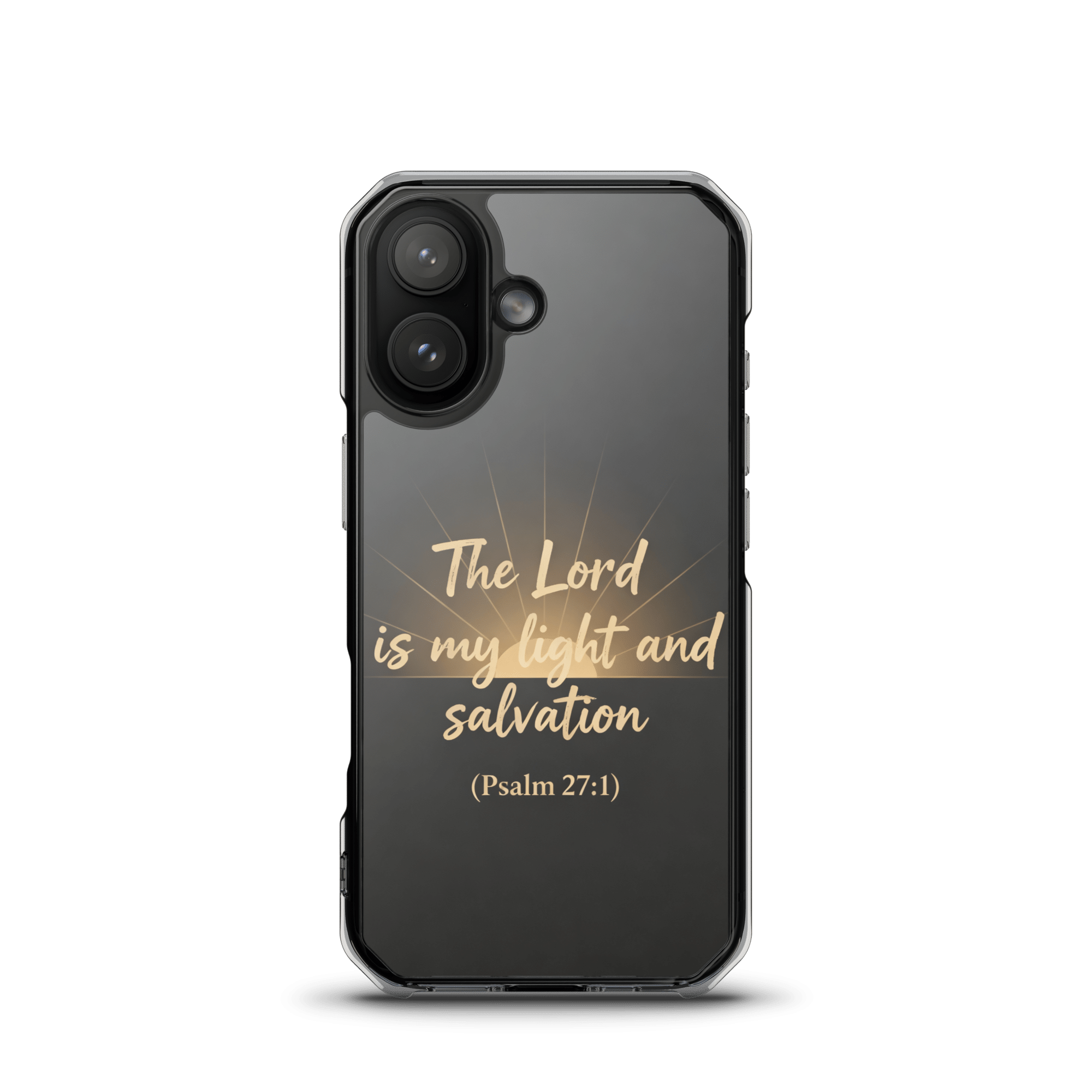 The Lord is My Light and Salvation MagSafe Clear iPhone Case - Image 2
