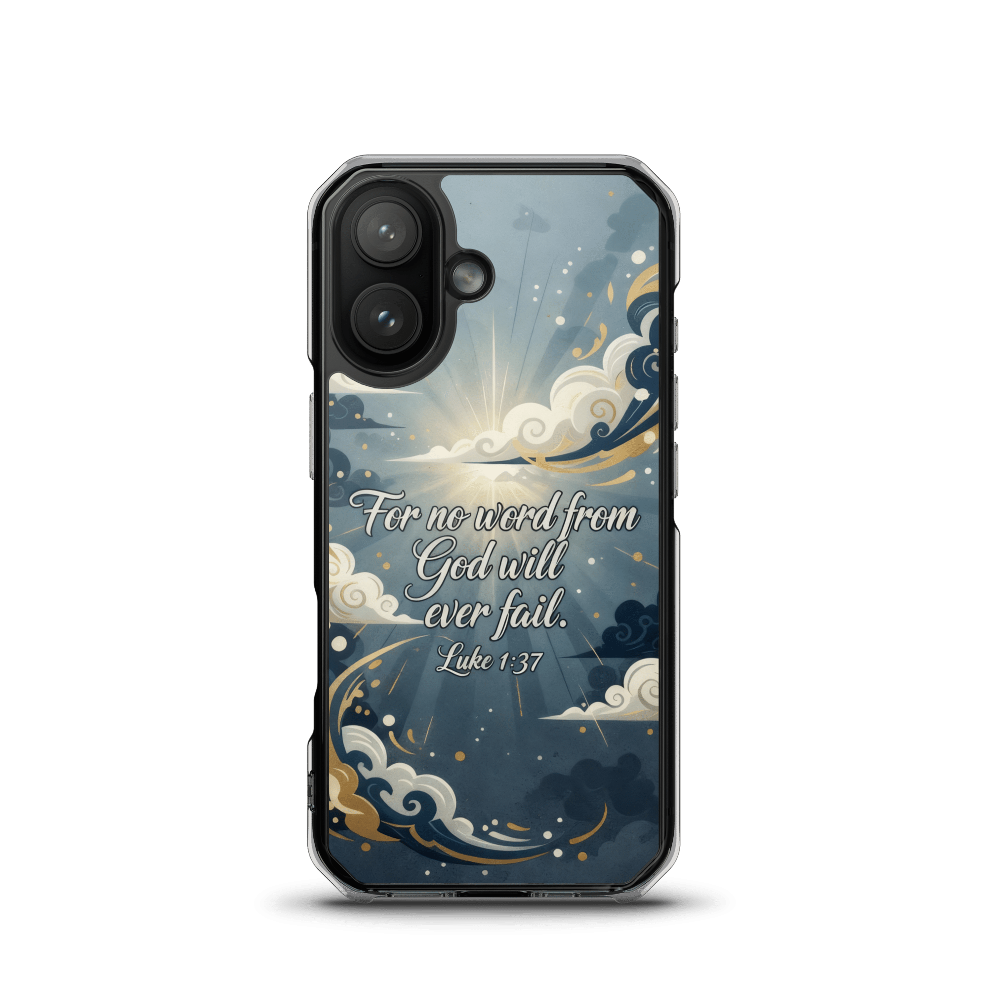 All Things Are Possible With God MagSafe Clear iPhone Case - Image 2