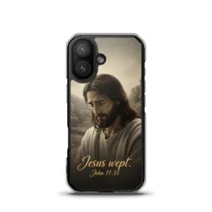 Jesus Wept MagSafe Clear iPhone Case