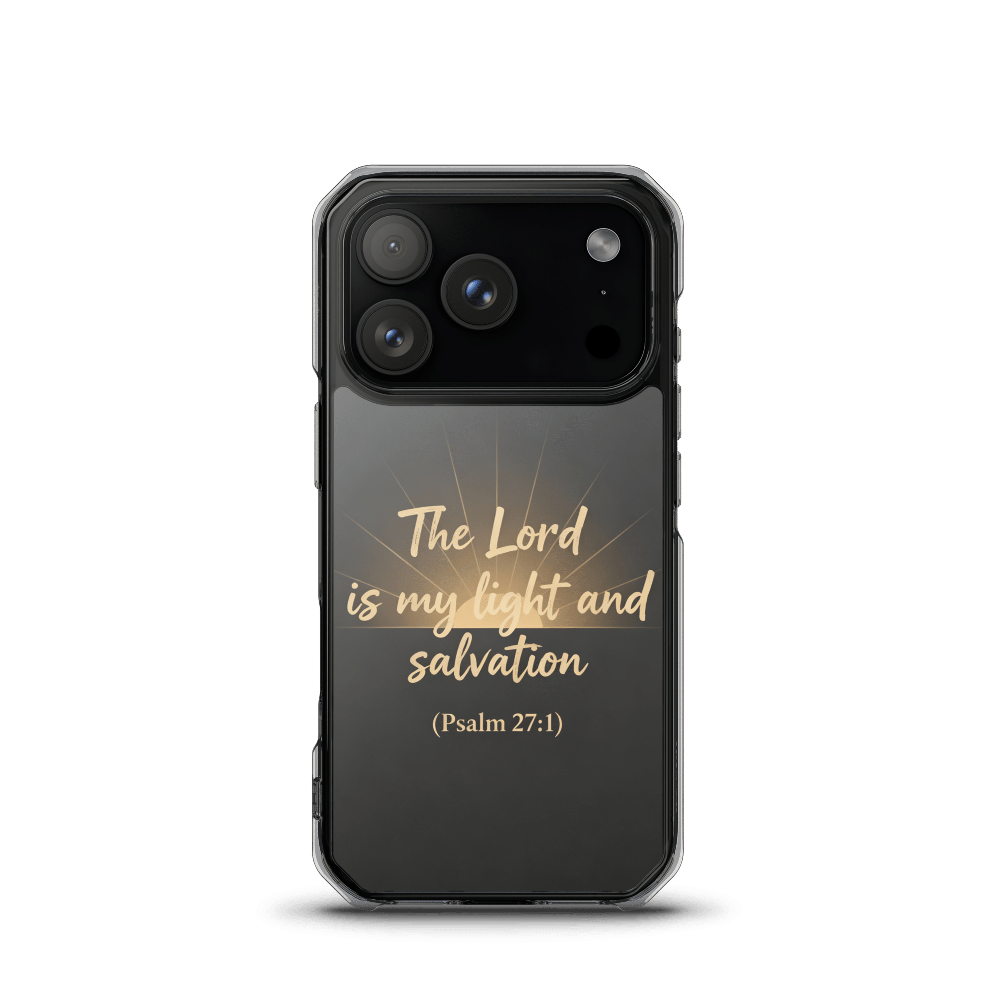 The Lord is My Light and Salvation MagSafe Clear iPhone Case - Image 3