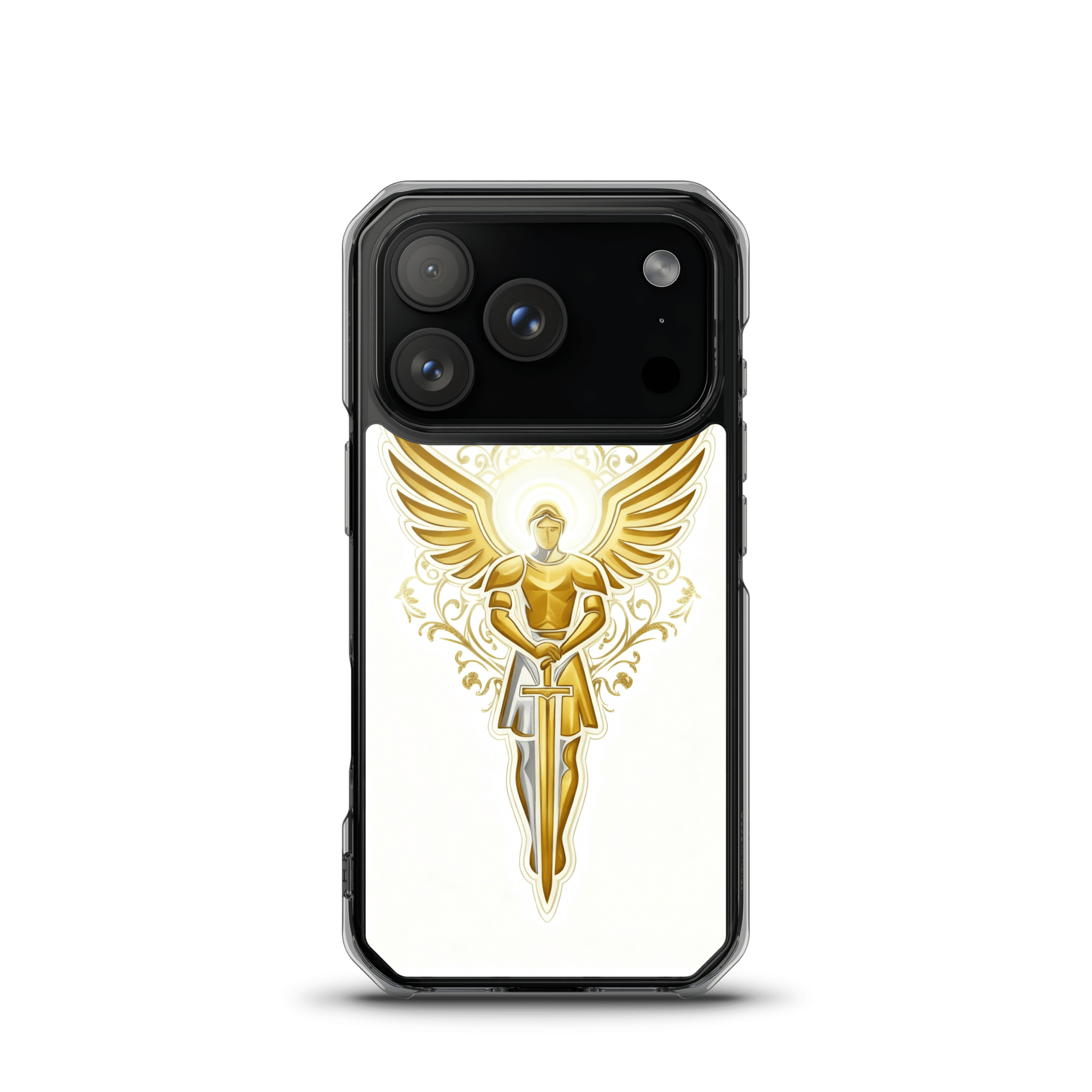 Golden Angel MagSafe Clear iPhone Case - Image 2