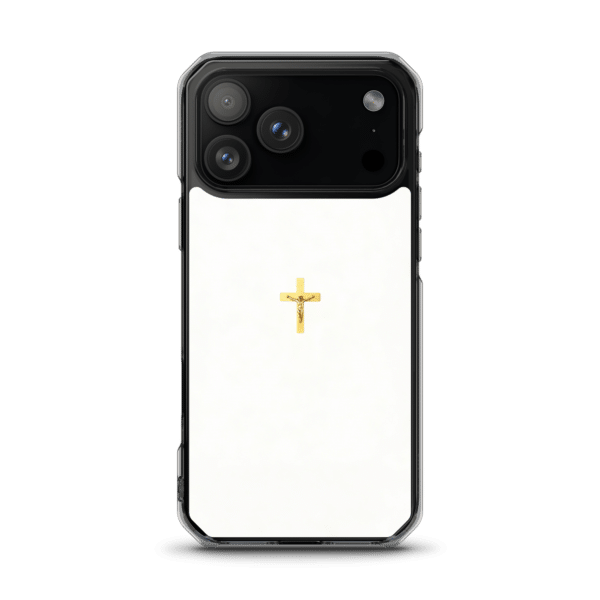 Minimal Crucifix MagSafe Clear iPhone Case