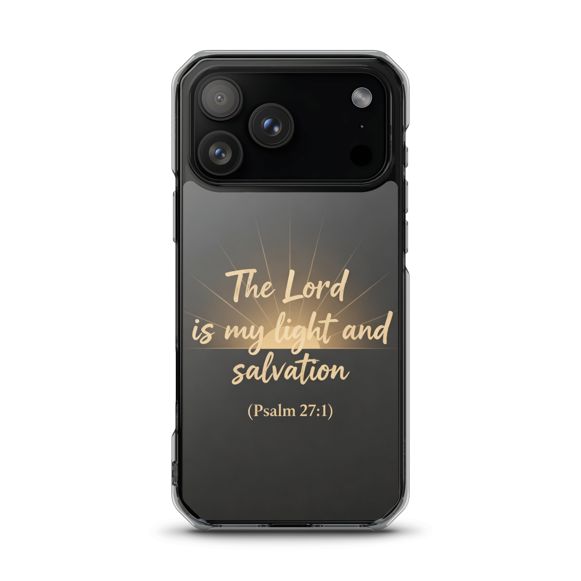 The Lord is My Light and Salvation MagSafe Clear iPhone Case