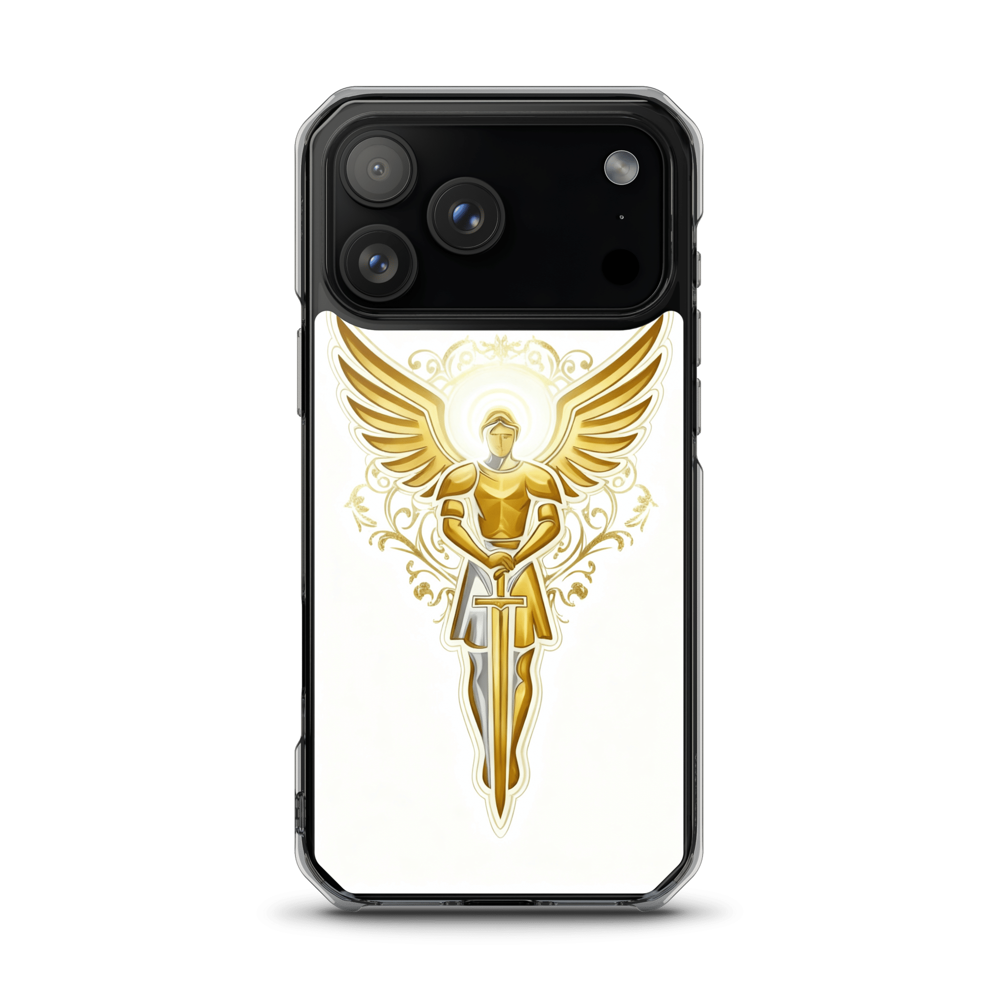 Golden Angel MagSafe Clear iPhone Case - Image 3