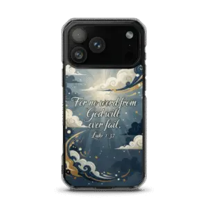 All Things Are Possible With God MagSafe Clear iPhone Case
