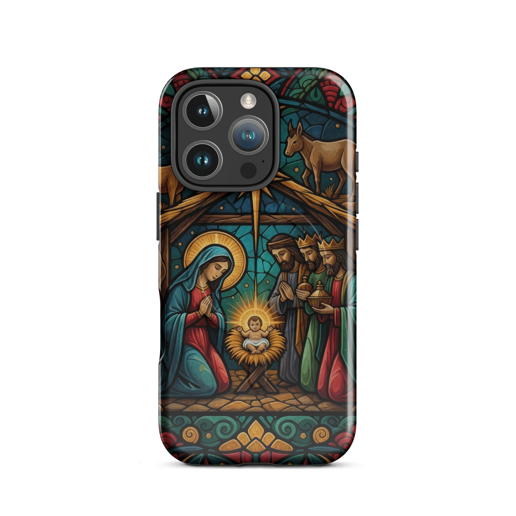 Nativity of Jesus with Wise Men MagSafe Tough iPhone Case - Image 8