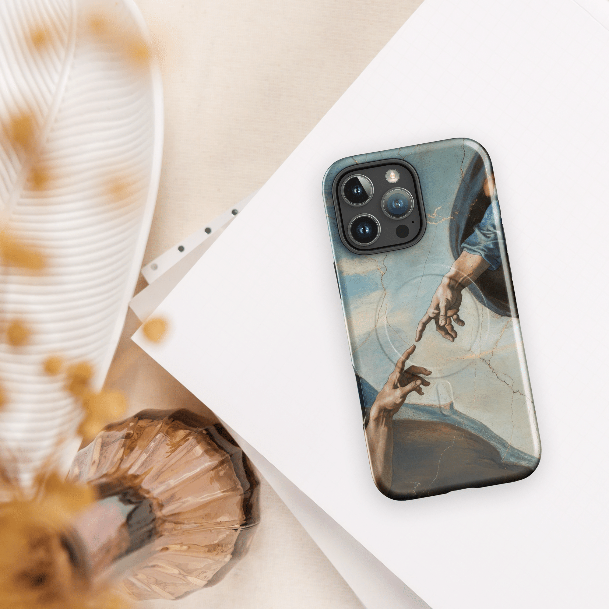 Creation of Adam Hands of God MagSafe Tough iPhone Case - Image 12