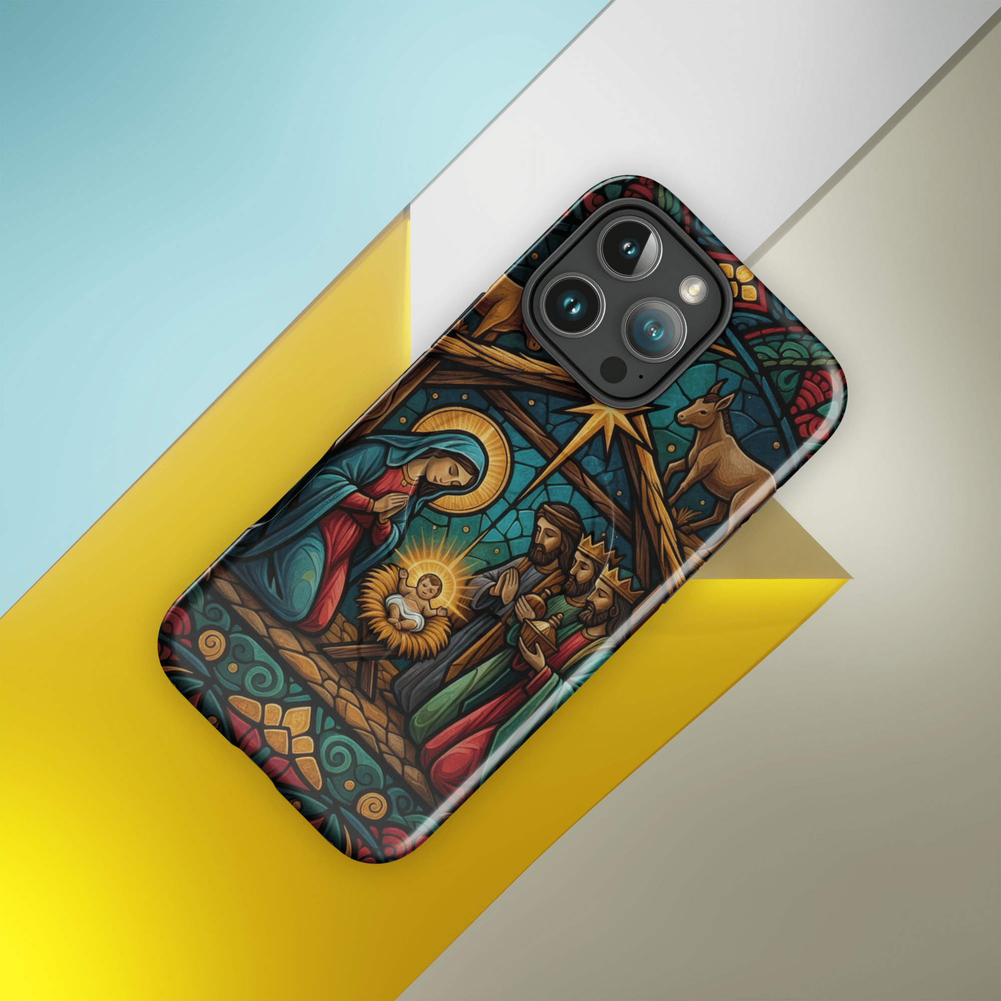 Nativity of Jesus with Wise Men MagSafe Tough iPhone Case - Image 11