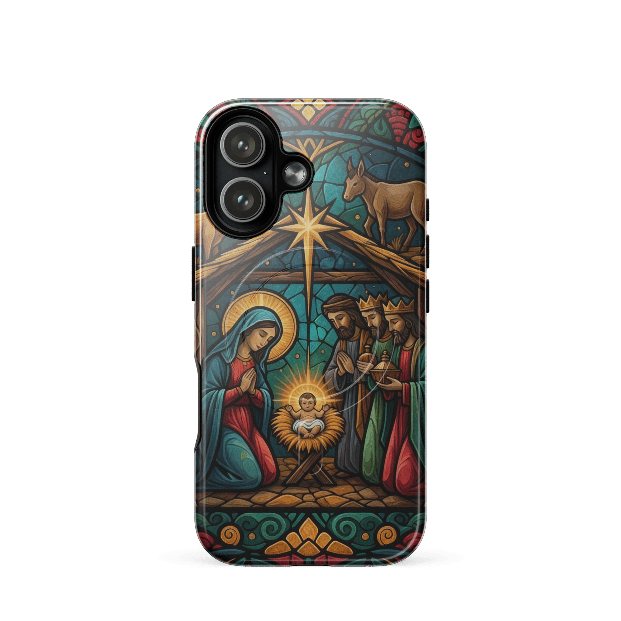 Nativity of Jesus with Wise Men MagSafe Tough iPhone Case - Image 6
