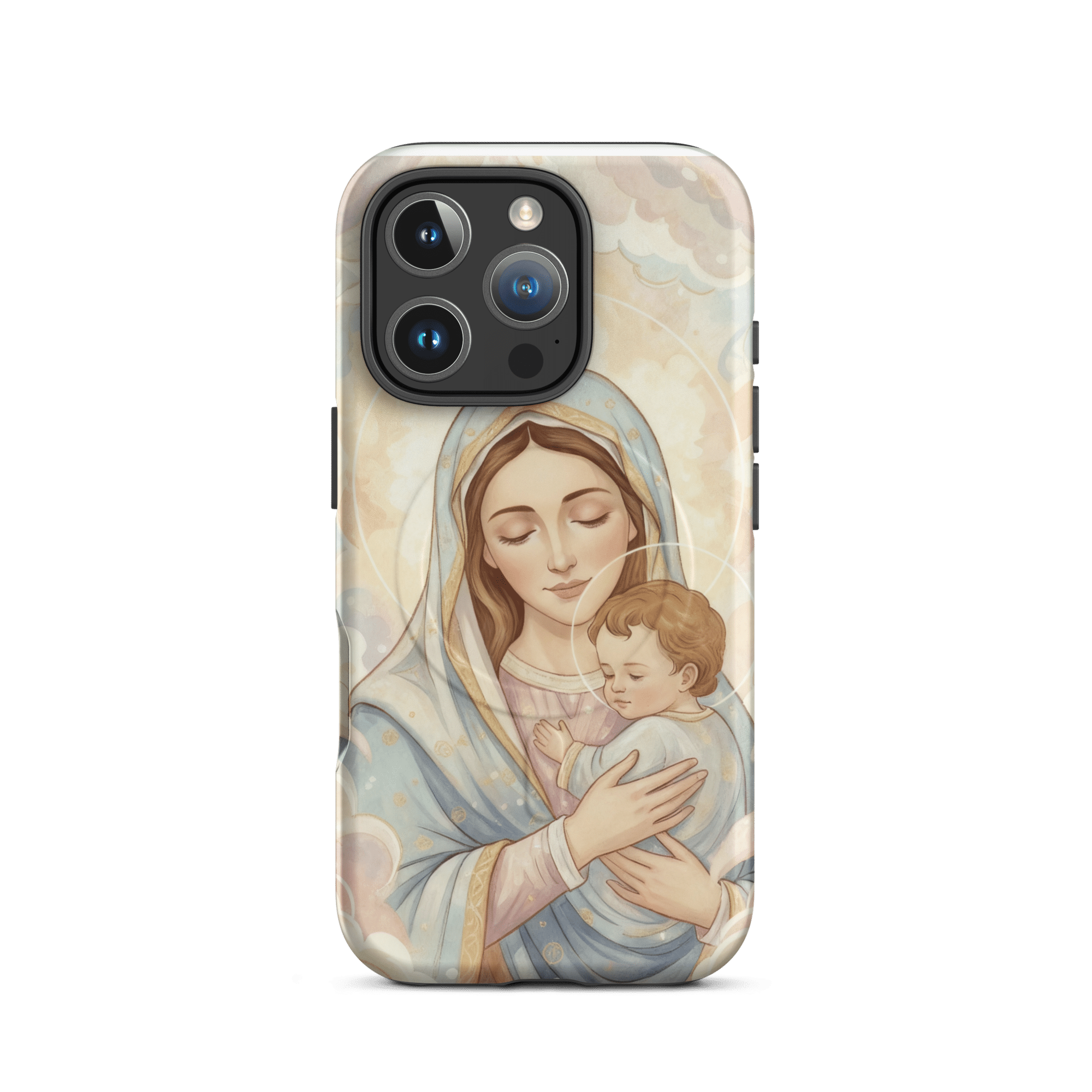 Madonna And Baby Jesus MagSafe Tough iPhone Case - Image 8