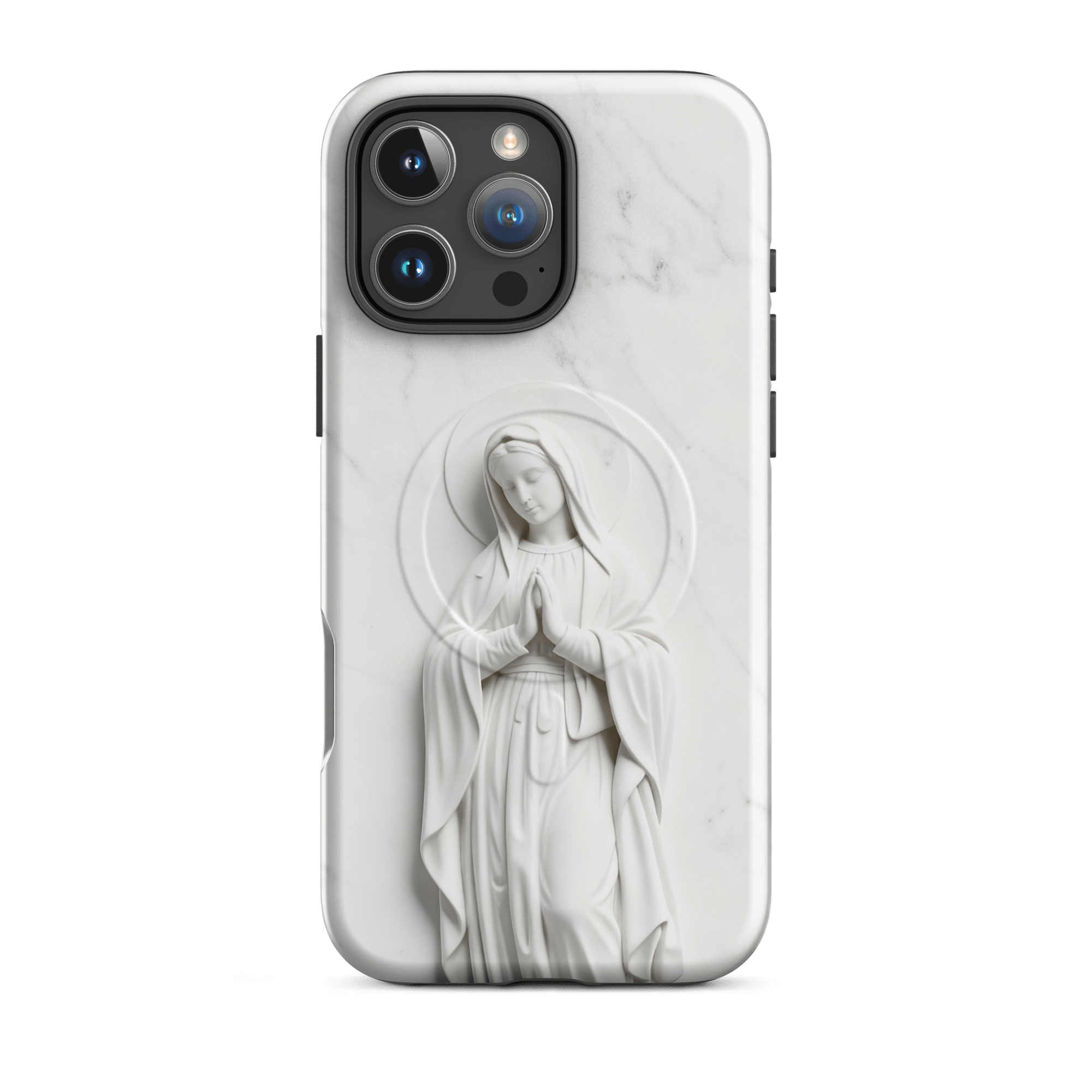 Virgin Mary Marble MagSafe Tough iPhone Case