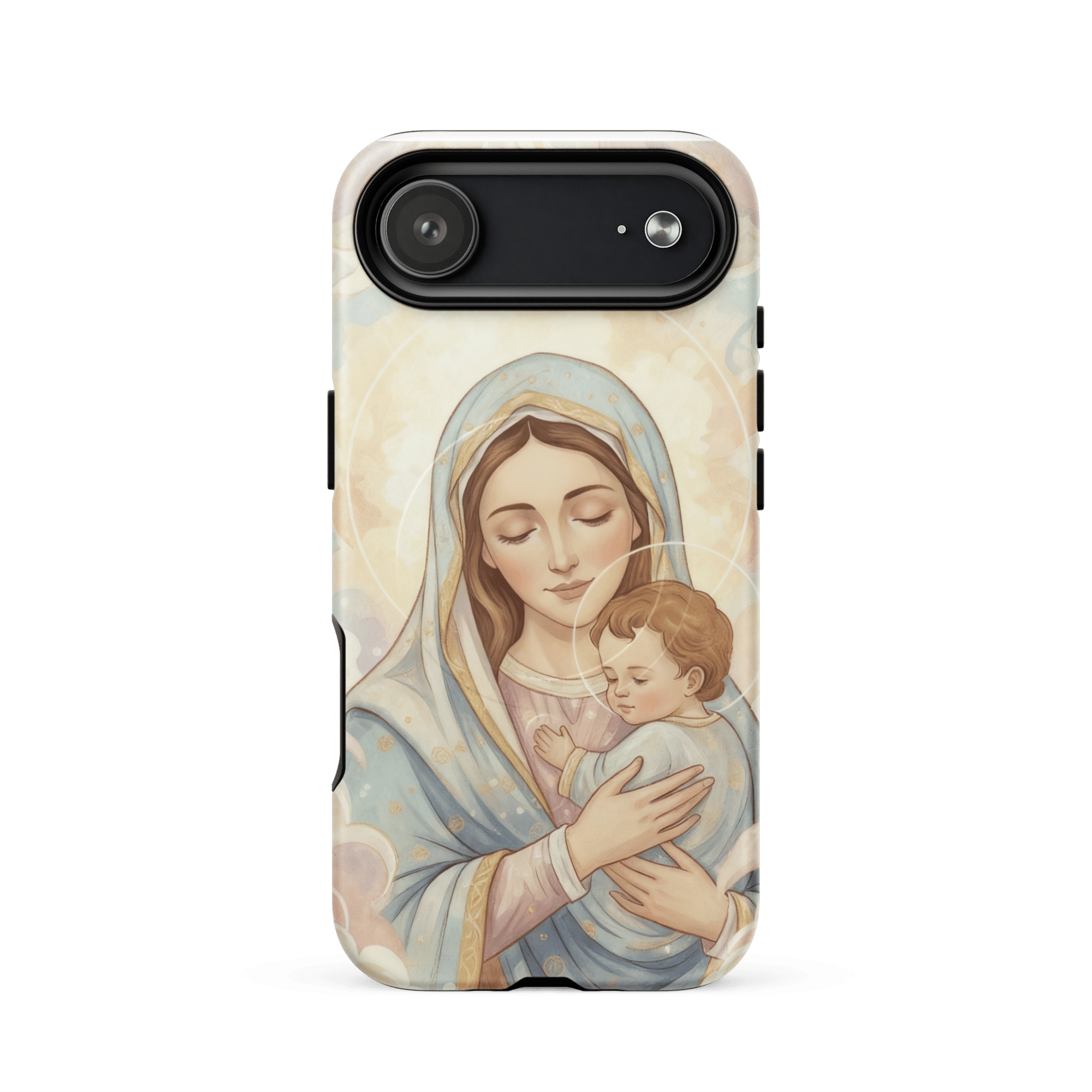 Madonna And Baby Jesus MagSafe Tough iPhone Case - Image 6