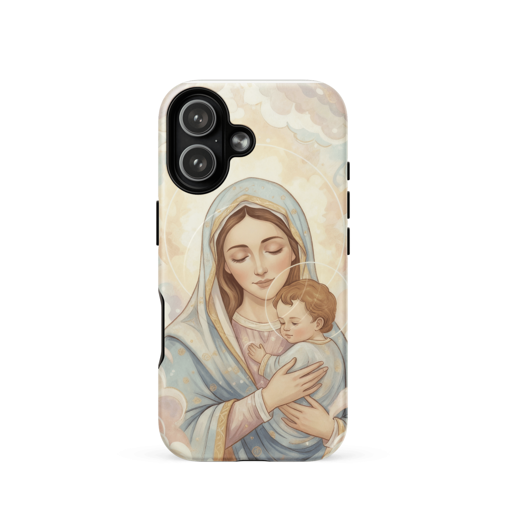 Madonna And Baby Jesus MagSafe Tough iPhone Case - Image 7