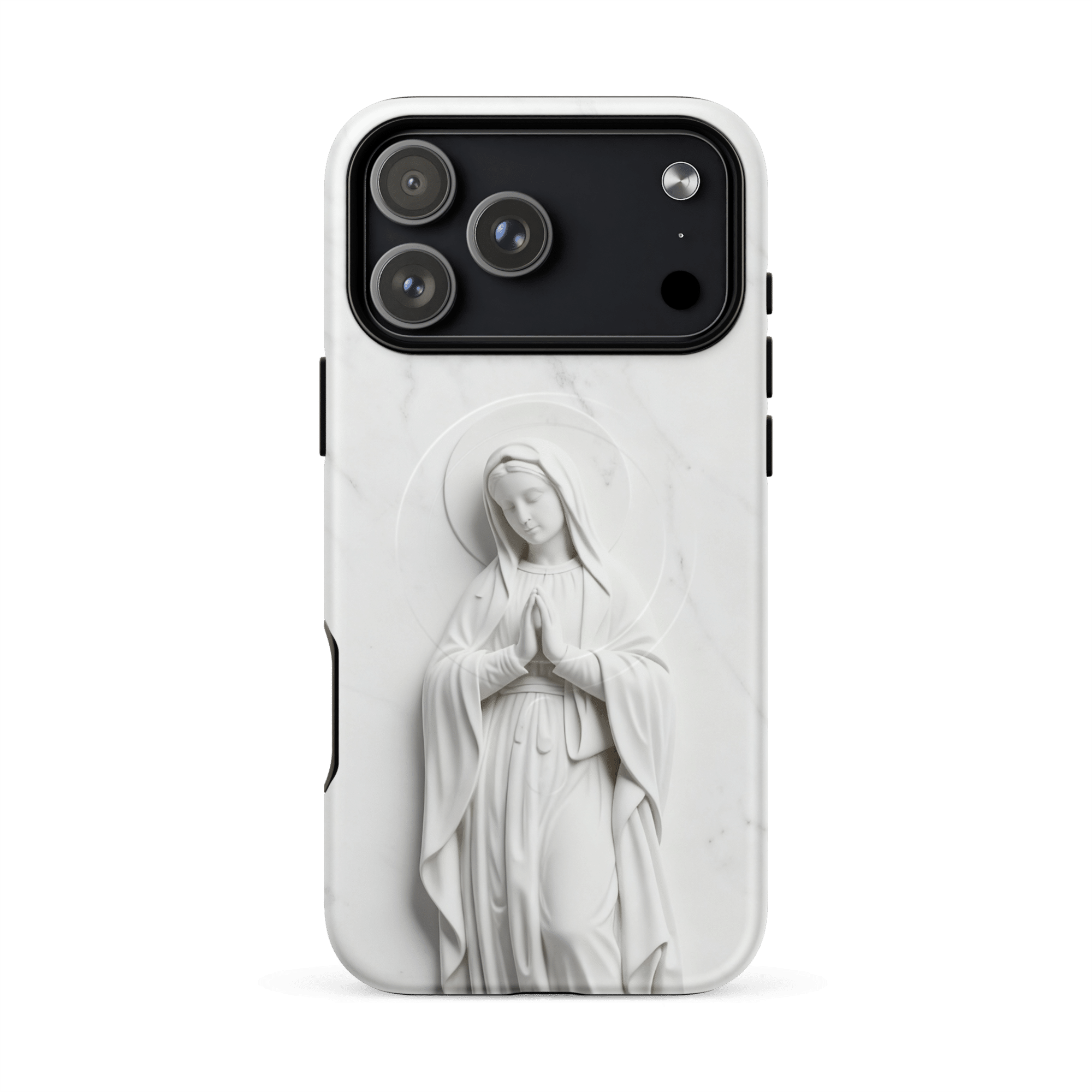 Virgin Mary Marble MagSafe Tough iPhone Case - Image 4