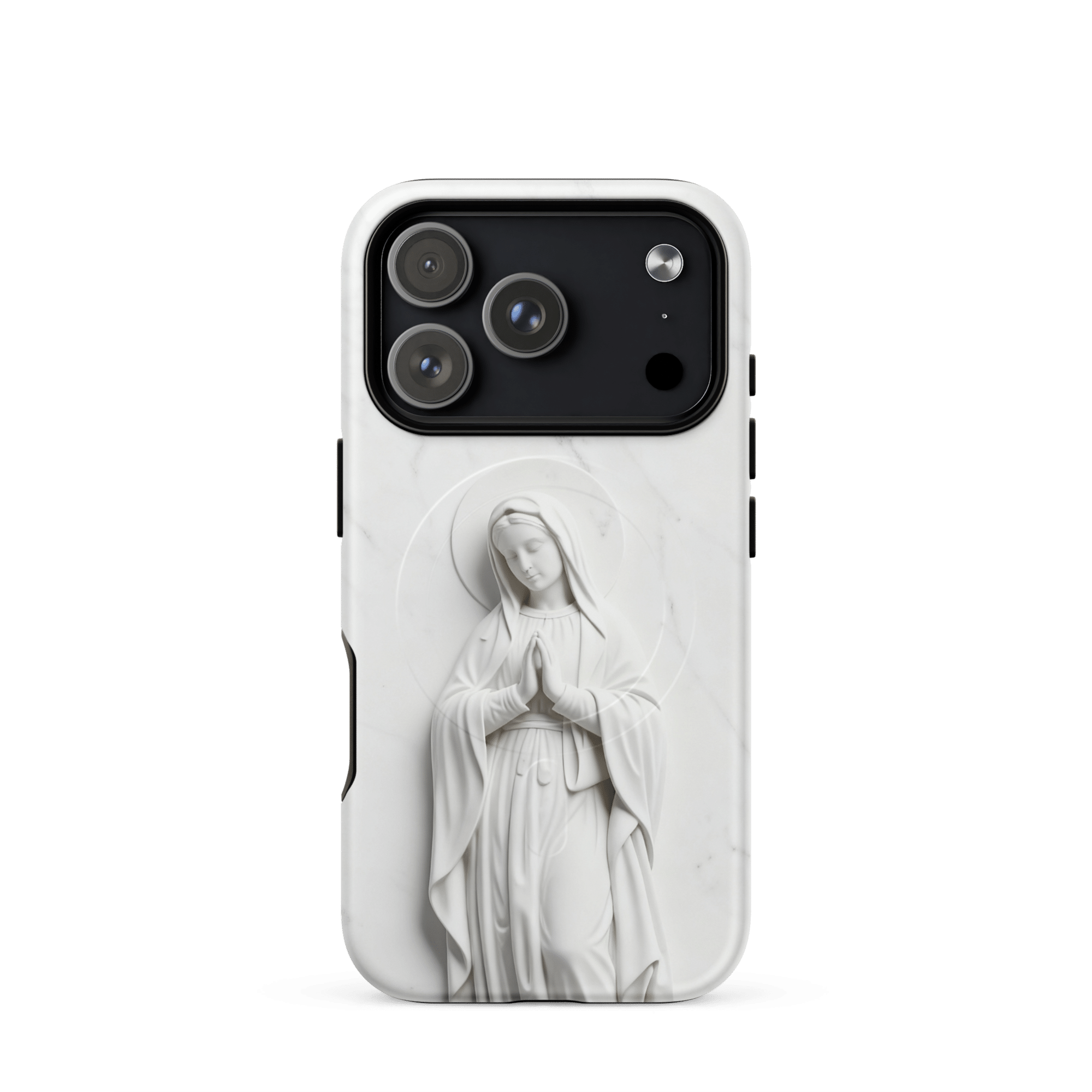 Virgin Mary Marble MagSafe Tough iPhone Case - Image 3