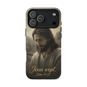 Jesus Wept MagSafe Tough iPhone Case
