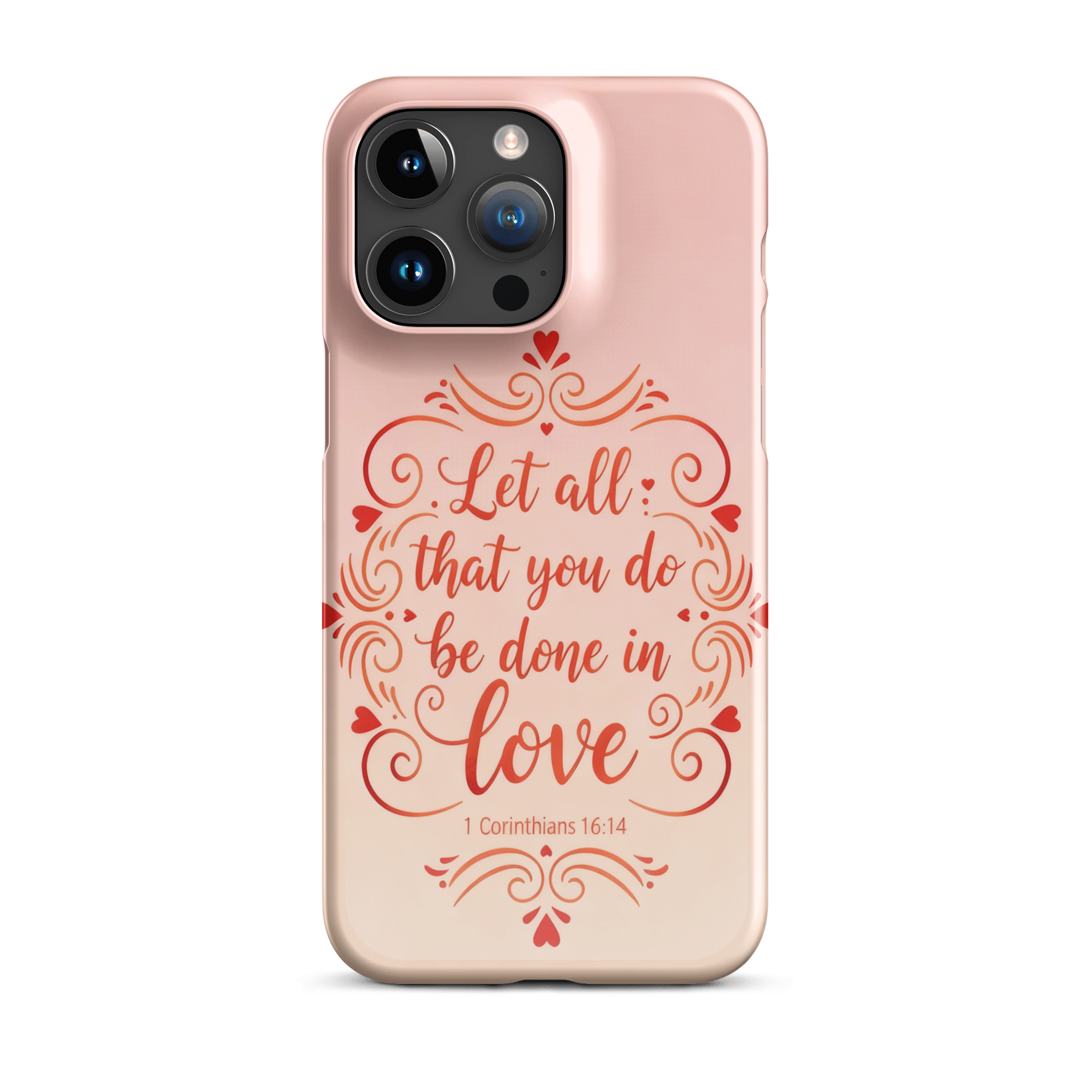 Corinthians Love Script Snap iPhone Case - Image 9