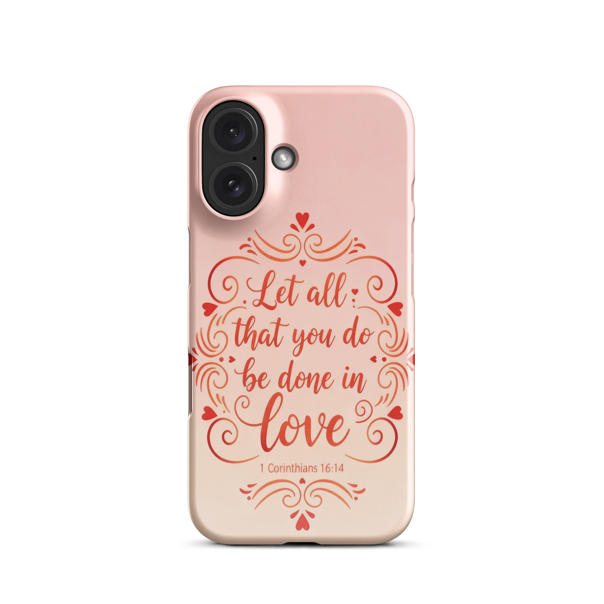 Corinthians Love Script Snap iPhone Case - Image 8