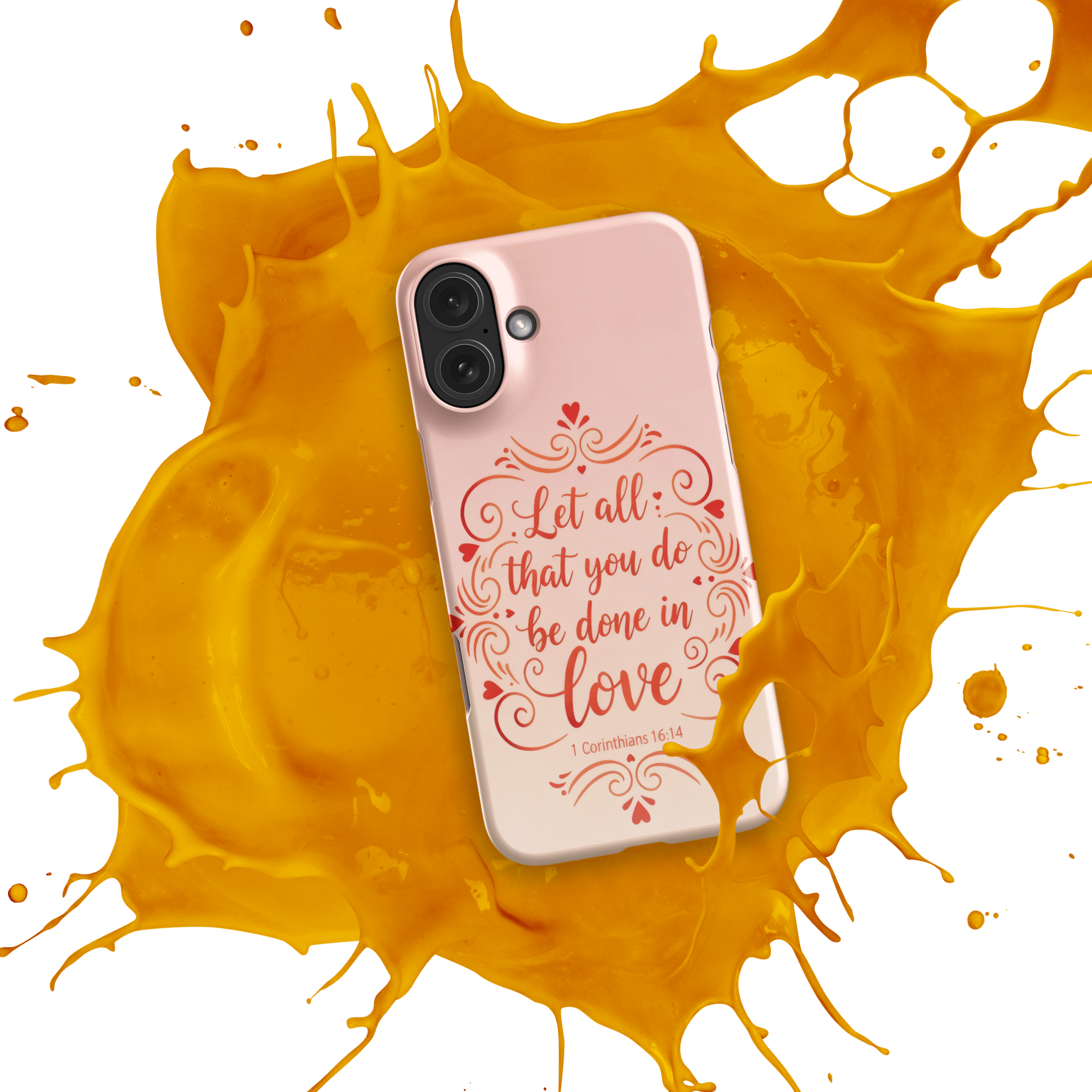 Corinthians Love Script Snap iPhone Case - Image 11